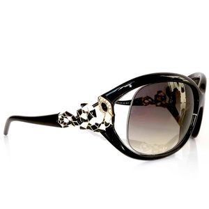 Roberto Cavalli Tespi 380S Snake Sunglasses Black